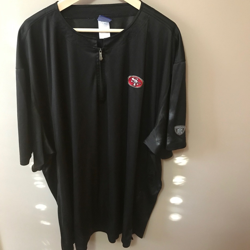 Reebok NFL equipment quarter zip 49er shirt